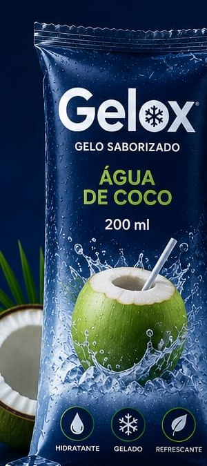 Gelo Saborizado Água de Coco 1kg